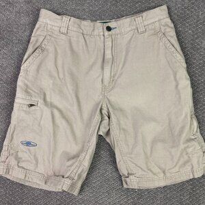 Arborwear Cago Shorts Men's 32 Canvas Cotton Khaki Hiking Outdoor Walking Walk